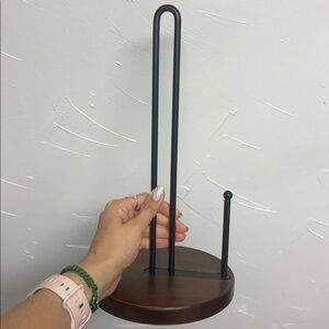 Wooden paper towel holder